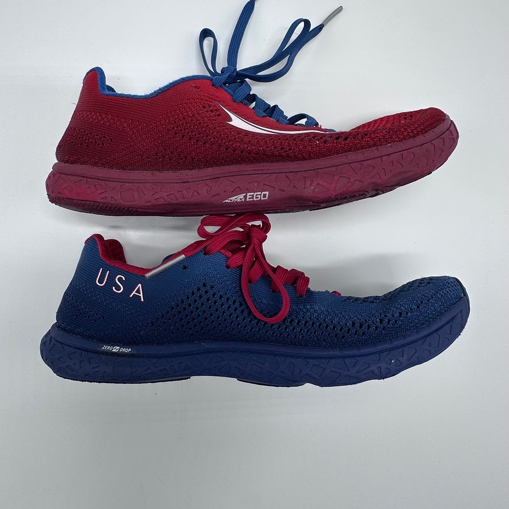 Altra Escalante USA Patriotic Running Shoes Womens 8.5 Red Blue Mismatched - Picture 7 of 13